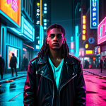 Prompt 1: Neon Urban Drama**