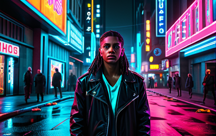 Prompt 1: Neon Urban Drama**